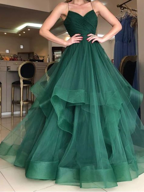 Red Tulle Prom Dress, Grey Evening Dresses, Prom Dresses With Pockets, Lace Prom Dress, Long Prom Dresses, Prom Dresses Online, Grad Dresses, Tulle Prom Dress, Long Prom Dress