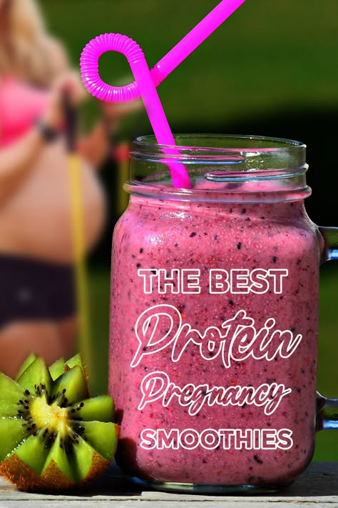 Breakfast Smoothies For Pregnant Women, Smoothie Recipes For Pregnant Women, 1st Trimester Smoothie Recipes, Healthy Smoothies For Pregnant Women, Protein While Pregnant, High Protien Snacks Pregnancy, Pregnancy Breakfast Smoothie, Protein Shakes For Pregnant Women, Prenatal Smoothie Recipes