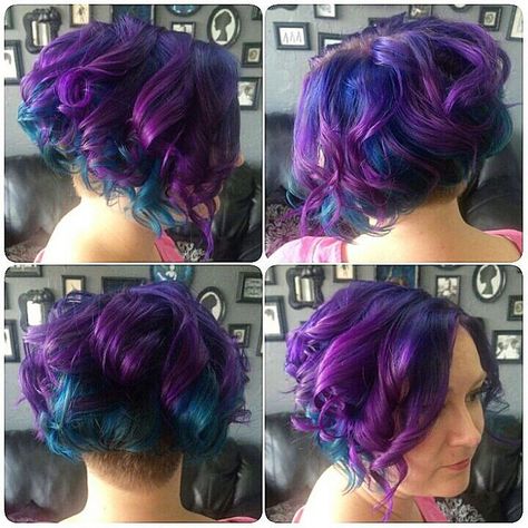 Pixie Color, Galaxy Hair Color, Pravana Hair Color, Colored Hairstyles, Baylage Hair, The Undercut, Cosmetic Inspiration, Light Purple Hair, Pravana Vivids