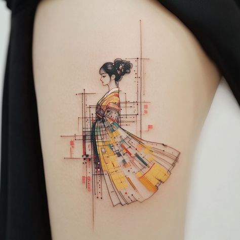 45 Pretty Korean-style Tattoos for Women - Graceful Woman, Korean Tattoo, Korean Pottery, Korean Tattoos, Meaningful Tattoos For Women, Just Ink, Sense Of Life, Shoulder Tattoos For Women, Personal Identity