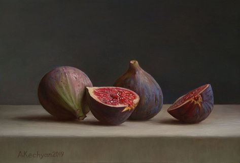 Buy Figs, Oil painting by Albert Kechyan on Artfinder. Discover thousands of other original paintings, prints, sculptures and photography from independent artists. Oil Painting Materials, Wine Painting, Still Life Oil Painting, Still Life Art, Fruit Art, Buy Paintings, Still Life Painting, Still Life Photography, Paintings For Sale