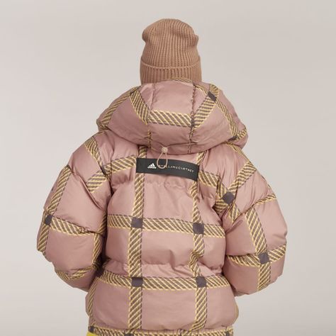 adidas by Stella McCartney Short Padded Printed Winter Jacket - Brown | Women's Training | adidas US Printed Puffer Jacket, Adidas Stella Mccartney, Blue Puffer Jacket, Stella Mc, Blue Puffer, Best Tank Tops, Adidas By Stella Mccartney, Innovative Fashion, Stella Mccartney Adidas