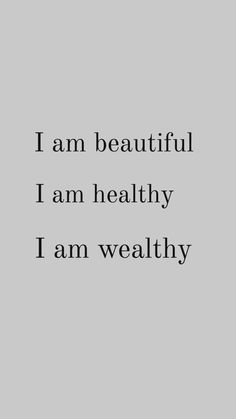 Im Beautiful Affirmation, Im Healthy Affirmation, Healthy Affirmations, Manifest Vision Board, Thoughts Become Things, Ask Believe Receive, Motivational Affirmations, Manifestation Vision Board, Health Affirmations