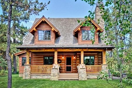 Love this home! Plan 1907-00005 3 Bedroom 2 Bath Log Home Plan Small Log Homes, Log Home Plan, Log Cabin Plans, Log Home Plans, Log Cabin Ideas, Small Log Cabin, Dream Cabin, Cabin Floor, Cabin Floor Plans