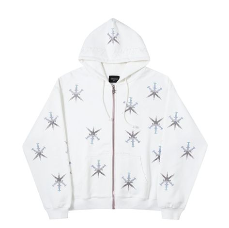 London Hoodie, Unknown London, Rhinestone Hoodie, White Gradient, Hoodie Brands, Zip Hoodie, Adidas Jacket, Hoodies Men, Mens Accessories