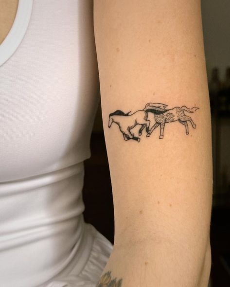 Wild Mustang Tattoo, Spirit The Stallion Tattoo, Spirit Tattoos Horse, Paint Horse Tattoo, Horses Running Tattoo, Spirit The Horse Tattoo, Horse Running Tattoo, Spirit Movie Tattoo, Spirit Stallion Of The Cimarron Tattoo