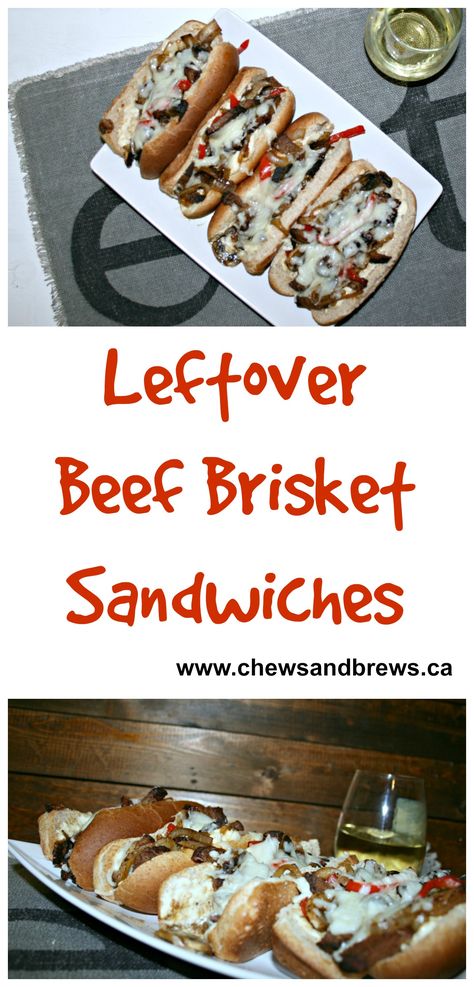 Leftover Smoked Brisket, Brisket Sandwich Recipe, Beef Brisket Sandwich, Texas Brisket, Philly Cheese Steak Sandwich, Beef Brisket Recipes, Leftover Beef, Smoked Beef Brisket, Cheese Steak Sandwich