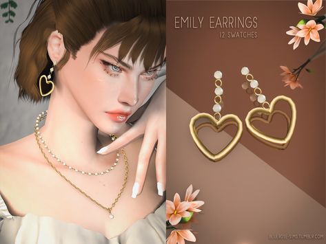 COLLAB DREAM GIRL X BLUEROSE-SIMS | Patreon Sims 4 Download, The Sims 4 Download, Cameo Earrings, Sims 4 Cc Packs, Sims 4 Cas, Sims 4 Cc Finds, Dream Girl, Sims 4 Clothing, Sims Mods