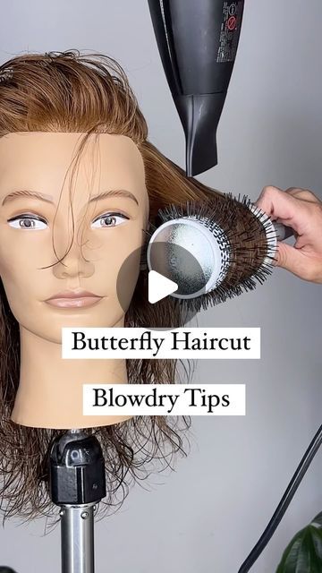 32K views · 1.4K likes | Justin Toves-Vincilione on Instagram: "Blowdry Tips - For Butterfly Layers 🦋 …and really any layered haircut #authenticbeautypartner 
.
Use these styling tips when blowdrying to make your work look it’s best! Layered haircuts naturally give the illusion of volume but with expert styling, they can look even more fabulous! Let me know what you think of these tips!
.
Products used: @authenticbeautyconcept.us 
🍃 Amplify Mousse for maximum volume and shape 
🍃 Nourishing Hair Oil to tame frizz and flyaways while sealing split ends - silicone free, and does not counteract the volumizing mousse!
.
#hairstyle #hairstyletutorial #hairstylevideo #hairstyles #hairstyling #hairvideos #hairvideo #haireducation #haireducator #howtohair #hairhowto #howtobeauty #beautytips #hair How To Style A Butterfly Haircut, Blowout Hair Tutorial Blow Dryer And Round Brush, How To Blow Dry Butterfly Haircut, Butterfly Haircut With Bangs Tutorial, Blowdry Hairstyles, Blowout Hair Tutorial Blow Dryer Brush, Pattern Blow Dryer, Volumizing Mousse, Blow Dry Hair