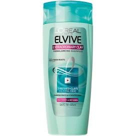 L'Oréal Paris Elvive Extraordinary Clay Rebalancing Shampoo - 12.6 fl oz Oily Hair Shampoo, Drugstore Shampoo, Oily Roots, Mint Shampoo, Good Shampoo And Conditioner, Lifeless Hair, Oily Scalp, Greasy Hair Hairstyles, Clarifying Shampoo