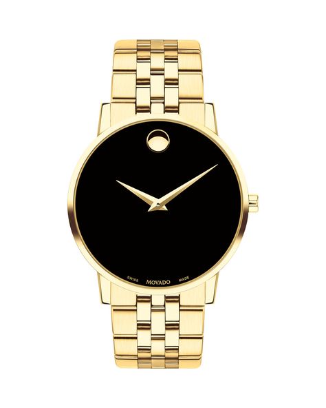 MOVADO MEN'S MUSEUM CLASSIC BRACELET WATCH. #movado Black Museum, Casio Edifice, Movado Watch, Classic Bracelets, Classic Watches, Two Tone Watch, Mens Gold, Classic Gold, G Shock