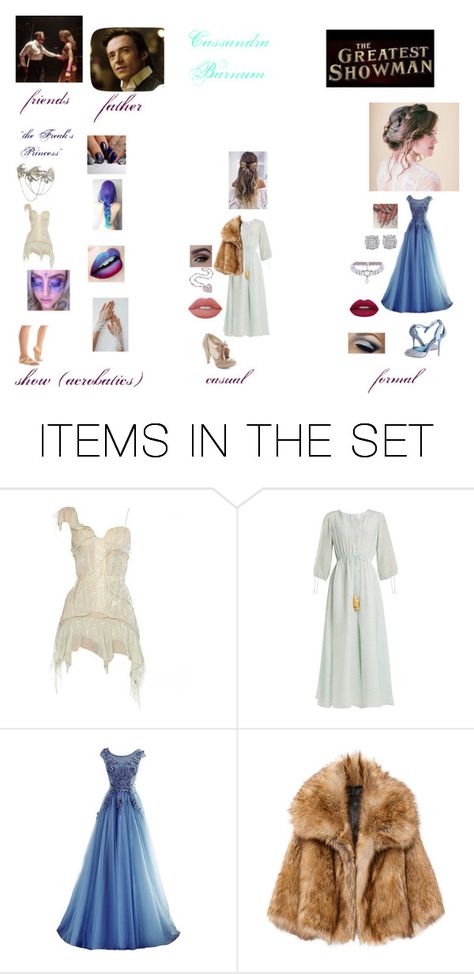 "Cassandra Barnum (the greatest showman oc)" by alexkenna on Polyvore featuring art The Greatest Showman Costumes Women, The Greatest Showman Outfits, Greatest Showman Outfit, The Greatest Showman Costumes, Greatest Showman Costumes, Movie Outfits, Gala Ideas, Outfit Polyvore, Circus Costume