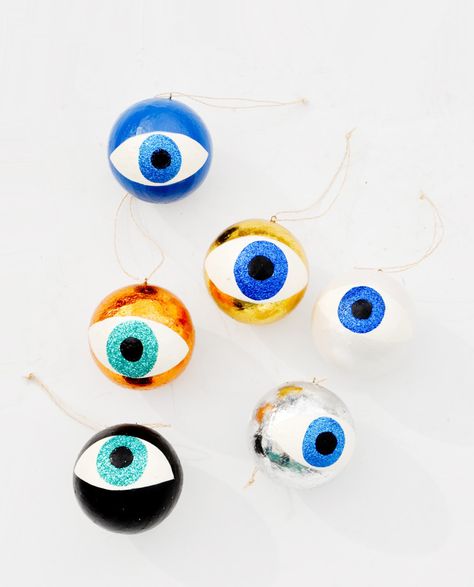 Evil Eye Ornament Eye Ornament, Modern Boho Home, Zombie Christmas, Warmest Wishes, Eye Decor, Hanukkah Cards, Creepy Christmas, Aesthetic Home Decor, Navidad Christmas