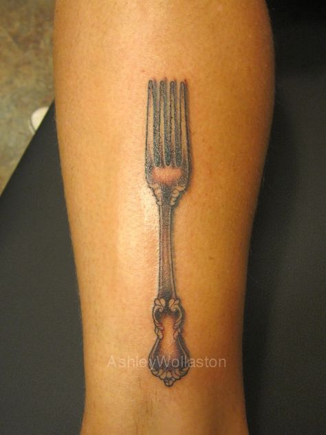 Dinglehopper Tattoo, Fork Tattoo, Genius Tattoo, Wishbone Tattoo, Twilight Tattoos, 40 Tattoo, Pencil Tattoo, Tattoo Meaningful, Tan Tattoo