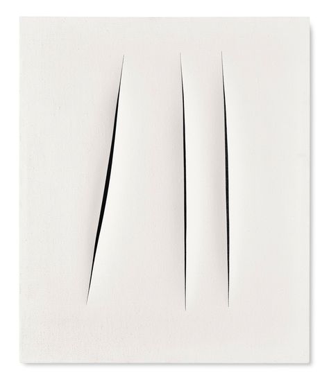 Lucio Fontana Ceramics, Peggy Guggenheim, Lucio Fontana, Easel Painting, Contemporary Art Canvas, Western Paintings, New York Museums, Guggenheim Museum, Art Historian