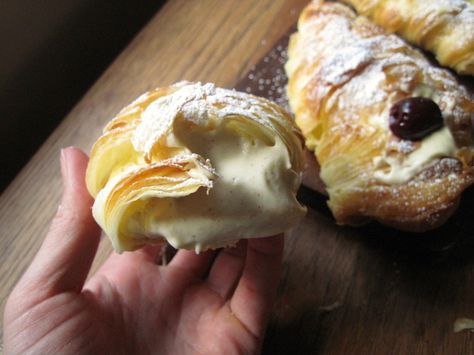 Lobster Tail Pastry | Korena in the Kitchen -  Sfogliatelli Ricci Lobster Tail Pastry, Sfogliatelle Recipe, Danish Bakery, Italian Desserts Traditional, Pastry Ideas, Bruschetta Ingredients, Lobster Tail, Italian Pastries, Applesauce Cake