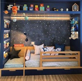 Boy Girl Bedroom, Kid's Bedroom, Toddler Bedrooms, Trendy Bedroom, Girl Beds, Boy Bedroom, Big Boy Room, Baby Bedroom, Boys Bedrooms