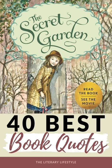 the secret garden: 40 best book quotes The Secret Garden Theme Party, Garden Poetry Quotes, Secret Garden Quotes Inspiration, Secret Garden Book Club Ideas, Secret Garden Decorations, Secret Garden Home Decor, Spring Garden Quotes, The Secret Garden Party Theme, Garden Inspiration Quotes