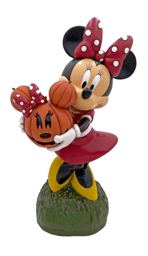 You'll love the Disney Minnie Mouse with Jack-O-Lantern Garden Statue at Wayfair - Great Deals on all Outdoor products with Free Shipping on most stuff, even the big stuff. Minnie Mouse Halloween, Outdoor Garden Statues, Halloween Outdoor, Garden Statue, Outdoor Statues, Outdoor Halloween, Sculptures & Statues, Mickey And Friends, Garden Statues