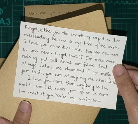 What to write in "open when letters." Birthday Notes For Boyfriend Letters, What To Write In Letters To Boyfriend, Open When Letters To Yourself, Birthday Card For Him Boyfriends, Cute Things To Write In A Birthday Card For Boyfriend, What To Write On Gift Cards, Open When Letters For Boyfriend Open When Letters For Boyfriend What To Write In, Open When It's Your Birthday, What To Write In Card For Boyfriend