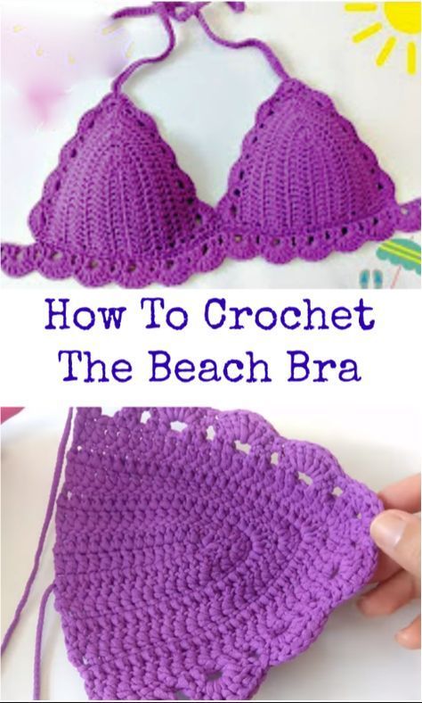 crochet Beach bra Crochet Bra Pattern, Square Crochet Pattern, Poncho Crochet, شال كروشيه, Crochet Bra, Crochet Swim, Crochet Crop Top Pattern, Crochet Swimwear, Bra Pattern