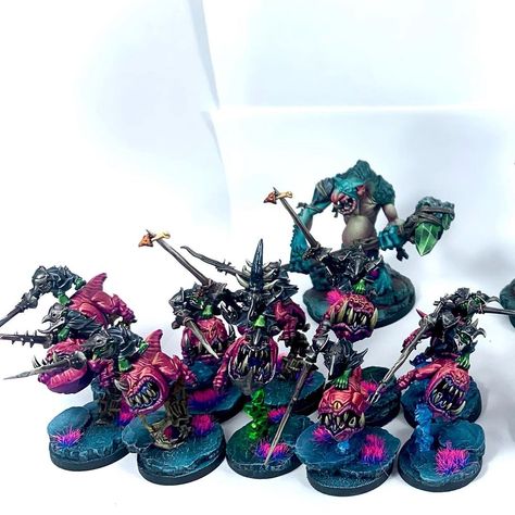 Gloomspite Gitz Paint Scheme, Warhammer Artwork, Gloomspite Gitz, Warhammer Miniatures, Warhammer Figures, Warhammer Paint, Miniature Ideas, Warhammer Aos, Game Workshop