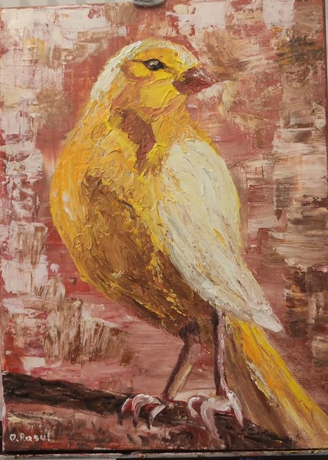 Yellow Birds Aesthetic, Canary Aesthetic, Desert Duo, Bird Pics, Canary Birds, Abstract Bird, Emile Zola, Bird Paintings, Yellow Bird