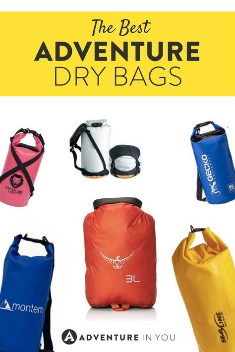 Dry Bags | Looking for strong and sturdy travel gear and products? Take a look at out top picks for the best dry bags in 2019 to protect your travel gear #drybags #adventure Best Travel Items, Packing Tips And Tricks, Best Suitcases, Boots Female, Kayak Accessories, Sup Yoga, Backpack Reviews, Travel Backpacks, Kayak Trip