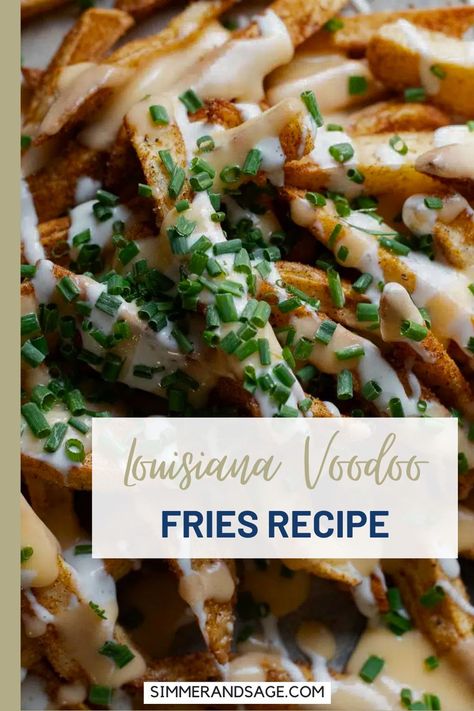 I don’t live near a Wingstop and I’ve never had their Louisiana Voodoo Fries. But I wanted to create this copycat recipe because I love the name!Who wouldn’t want to eat something called voodoo fries? Voodoo Seasoning Recipe, Wingstop Voodoo Fries Recipe, Swamp Fries, Voodoo Fries Recipe, Voodoo Fries, French Frys, Louisiana Voodoo, Oven Baked Fries, Cajun Fries