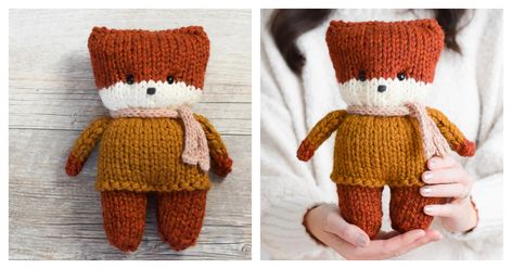 The Easy Fox Free Knitting Pattern is a fun and adorable project. This little creature is not only cute, but also a breeze to knit. Knitted Woodland Animals Free Patterns, Free Animal Knitting Patterns, Knitted Animals Free Patterns Easy, Aran Hat, Knitted Toys Free Patterns, Fox Toys, Animal Knitting Patterns, Knitting Patterns Toys, Fox Pattern