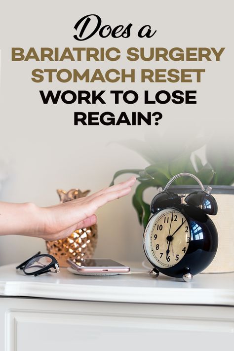 Weight regain can happen after bariatric surgery. Many patients consider using a stomach reset (pouch reset) program to get back on track and lose weight regain. Find out if a bariatric surgery stomach needs to be reset to be able to lose weight regain and if they work! #bariatricsurgery #wls #weightlosssurgery #rny #gastricbypass #ds #vsg #Sleeve #weightregain #pouchreset Reset Gastric Bypass Pouch, Gastric Bypass Stomach Reset, Gastric Bypass Restart Diet, Resetting Gastric Pouch, Sleeve Reset Gastric, Pouch Reset Diet Rny, Bariatric Regain Diet, Gastric Bypass Reset, How To Get Back On Track After Vsg