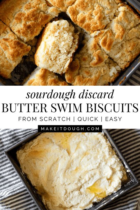 Sourdough Butter Swim Biscuit Recipe Swim Biscuit Recipe, Sourdough Biscuits Recipe, Butter Swim Biscuits, Swim Biscuits, Sourdough Biscuits, Biscuits Recipe, Sour Dough, Biscuit Recipe, Salted Butter