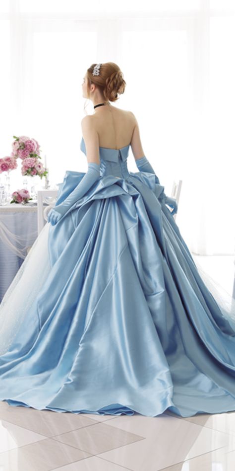 18 Fairytale Kuraudia Disney Wedding Dresses ❤ kuraudia disney wedding dresses ball gown low back with gloves blue colored ❤ Full gallery: https://weddingdressesguide.com/kuraudia-disney-wedding-dresses/ #bride #wedding #bridalgown #disneyweddingdress Blue Ball Gown Fairytale, Ball Gown With Gloves, Disney Wedding Dress Collection, Gown With Gloves, Dresses Bride, Cinderella Dress, Disney Wedding Dresses, Fairy Tale Wedding Dress, Wedding Dress Guide