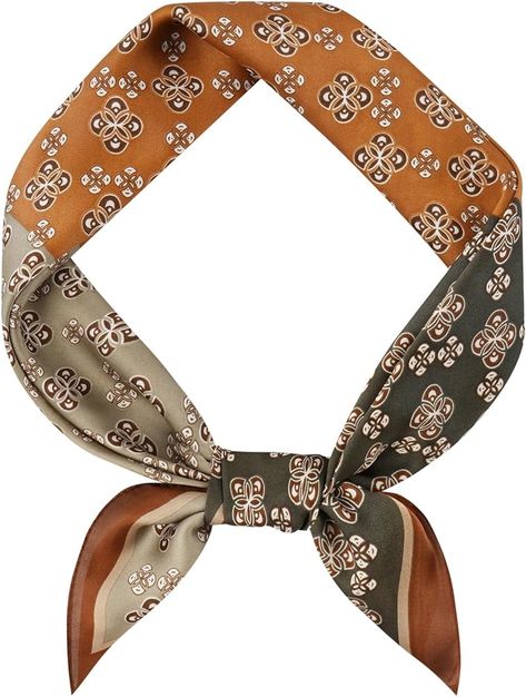 GERINLY Silk Square Scarf with Paisley Prin Boho Neck Wrap for Men Italian Scarves Cravat (R-Gold) at Amazon Men’s Clothing store Neck Scarf Men, Satin Bandana, Neck Bandana, Scarf For Men, Scarf Men, Neck Wrap, Neck Scarves, Square Scarf, Vintage Silk