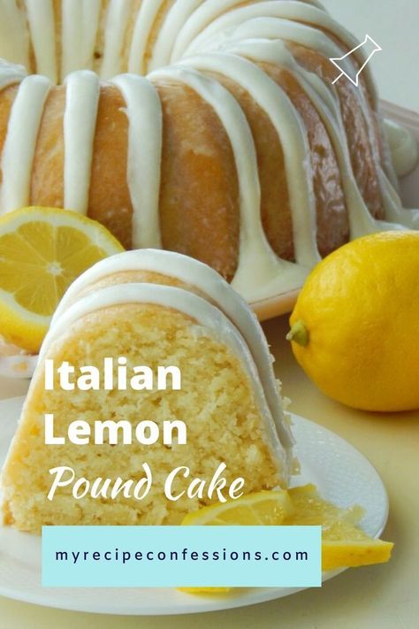 Dessert Italian, Italian Lemon Pound Cake, Makanan Italia, Smores Dessert, Lemon Pound Cake Recipe, Coconut Dessert, Cake Lemon, Lemon Dessert, Torte Cupcake