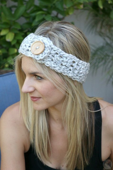 20 minute Crochet Headband Tutorial | Melanie Ham, Baby Headband Tutorial, Crochet Cottage, Crochet Headband Tutorial, Loom Hats, Easy Crochet Headbands, Quick Crochet Projects, Crochet Headbands, Hair Bow Tutorial