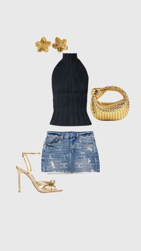 going out summer outfits trendy new Going Out Summer Outfits, Casual Date Outfit Summer, Summer Outfits Trendy, Summer Night Outfit, Ralph Lauren Womens Clothing, Dressy Casual Outfits, Denim Skirt Outfits, Outfit Inspo Casual, Future Outfit