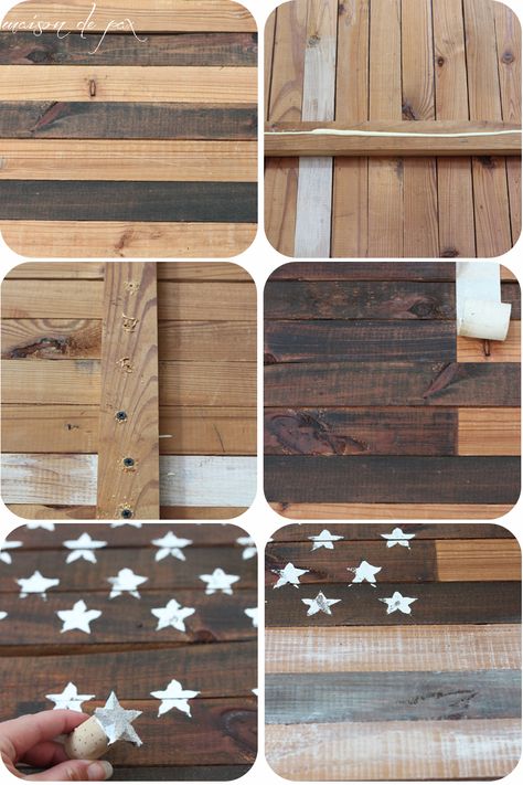 American Flag Diy, Woodworking Projects For Beginners, Flag Diy, American Flag Art, Rustic American Flag, Wooden American Flag, American Flag Wood, Wooden Flag, Wood Flag