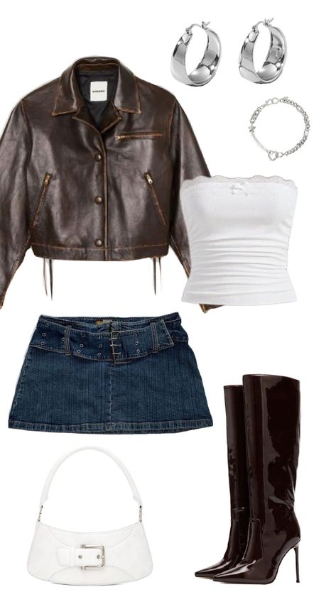 Cool Outfit Inspo☕️🪞 Old Money Concert Outfit, Aventura Concert Outfit Ideas, Fashion Magazine Aesthetic, New York Outfits Summer, Fancy Outfit, Halloween Beauty, Cool Outfit, Y2k Summer, Miniskirt Outfits