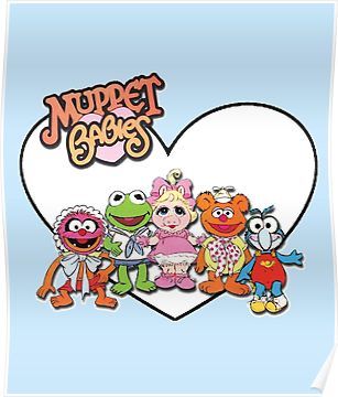 1980s Childhood, Baby Posters, The Muppet Show, Muppet Babies, Baby Stickers, Mickey Head, Baby Style, Jim Henson, Baby Design