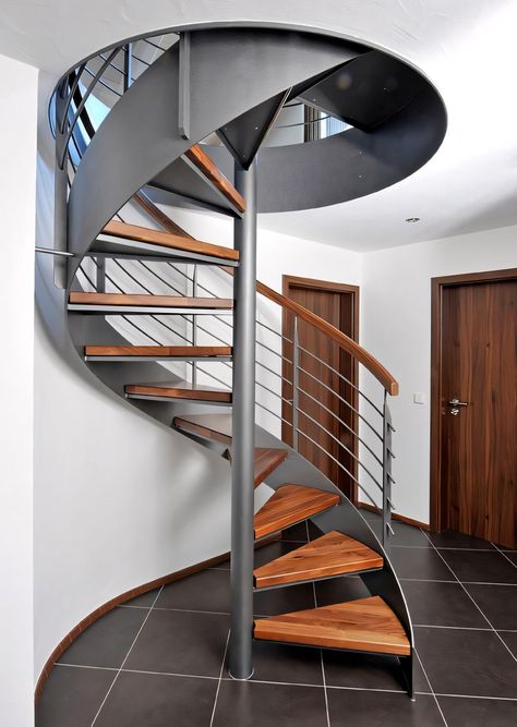 Looking to elevate your home renovation project? Check out these stunning staircase design ideas that will add a touch of elegance and style to your space. From modern floating stairs to classic spiral designs, find inspiration for your staircase makeover here. Create a focal point in your home with these beautiful staircase designs. Modern Stairs Design, Spiral Stairs Design, Staircase Design Ideas, Simple Home Decor Ideas, Circular Stairs, Open Kitchen And Living Room, Balcony Railing Design, Simple Home Decor, Staircase Makeover