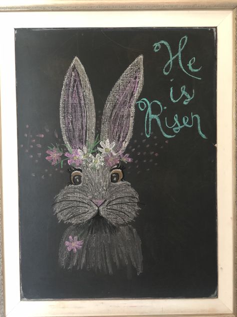 Bunny Chalk Art, Easter Chalk Art, Easter Chalkboard Art, Spring Chalkboard Art, Summer Chalkboard Art, Chalkboard Pictures, Summer Chalkboard, Spring Chalkboard, Easter Chalkboard