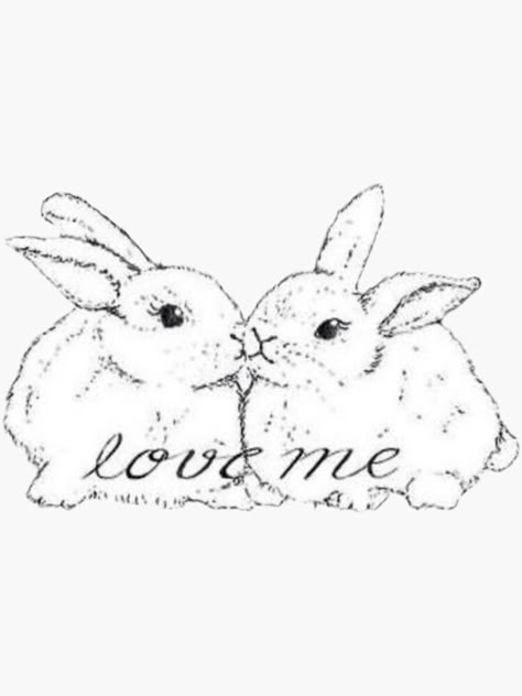 "Coquette bunny " Sticker for Sale by Pixiedrop Coquette Bunny, Girly Birthday, Love Me Tender, Gift Ideas For Women, Quote Love, Arte Inspo, Birthday Stickers, Diy Schmuck, Cute Tattoos