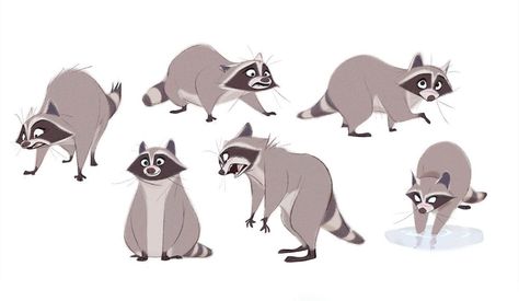 The Art Behind The Magic : Far From the Tree character designs by James Woods Racoon Illustration, Raccoon Illustration, James Woods, Far From The Tree, Book Illustration Layout, Raccoon Art, Character Model Sheet, Racoon, Cartoon Character Design