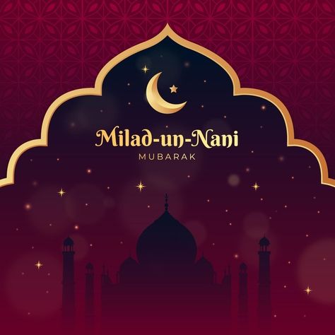 Umrah Mubarak, Mosque Silhouette, Eid Background, Yellow Business Card, Eid Milad Un Nabi, Circle Infographic, Milad Un Nabi, Eid Milad, Poster Template Free