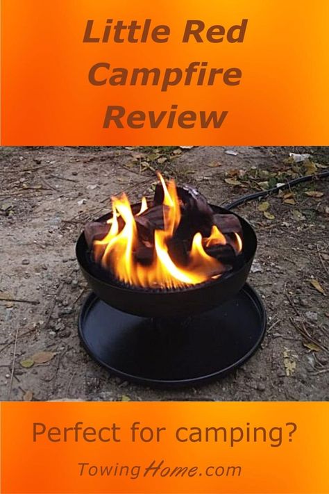 A great portable propane fire pit for RVers and camping? What we love (and what we don’t) about our new Little Red Campfire. Portable Propane Fire Pit, Camping Fire Pit, Rv Upgrades, Rv Gear, Rv Accessories, Propane Fire Pit, Camp Kitchen, Camping Essentials, Camping Accessories