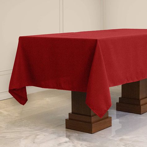 Rectangular Table Cloth, 6 Foot Table, Red Tablecloth, Fabric Stains, Rectangle Tablecloth, Lace Tablecloth, Cotton Tablecloths, Rectangle Table, Buffet Table