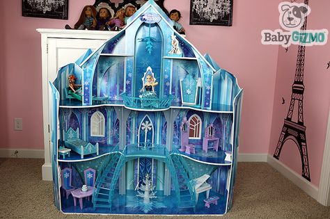 Disney Frozen Snowflake Mansion Ice Castle Doll House Review and Video by Junior Gizmo. Frozen Playhouse, Frozen Dollhouse Halloween, Frozen Elsa Castle, Frozen Dollhouse, Frozen Castle Haunted House, Elsa Halloween Costume, Elsa Castle, Best Doll House, Elsa And Anna Dolls