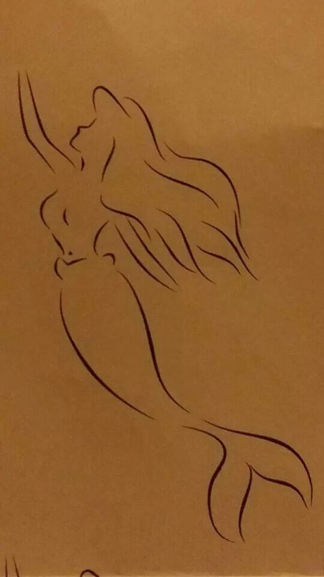 My ariel design for a tattoo Small Ariel Tattoo, Siren Tattoo Minimalist, Ariel Tattoo The Little Mermaid, Ariel Tattoo, Little Mermaid Tattoo, Siren Tattoo, Rock Tattoo, Mermaid Tattoo, Foot Tattoo