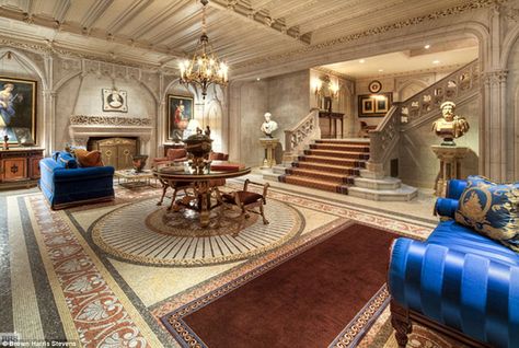 Who would live in a house like this? The New York townhouse's asking price is a record-breaking $90million Mansion Interior, Expensive Houses, Mansions Luxury, Entry Hall, Grand Staircase, Story House, Formal Dining Room, Yorkie, Decor Diy